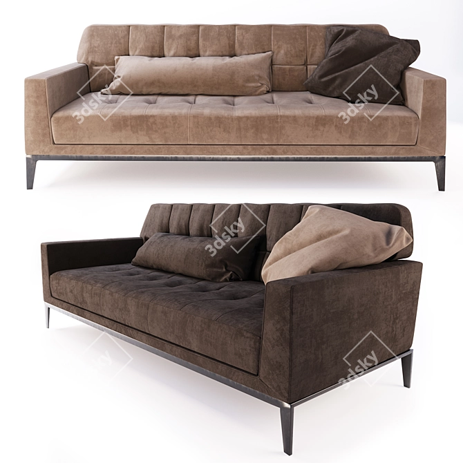 Casanova Sofa: Elegant and Spacious 3D model image 1