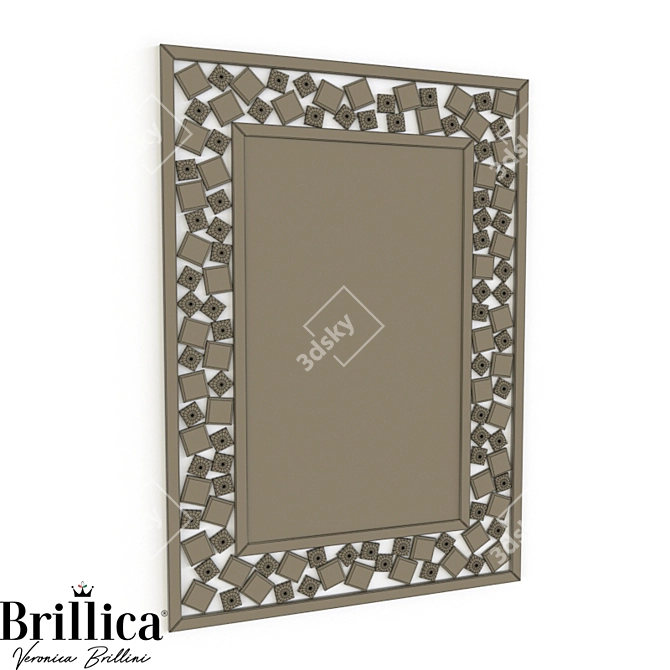 Italian Elegant Mirror - Brillica BL800/1130-R18 3D model image 2