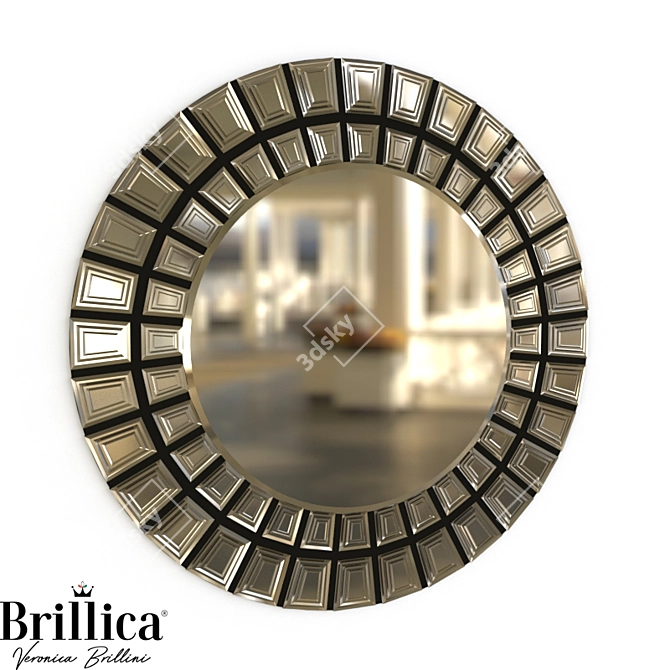 Italian Luxury Mirror Brillica BL1157 / 1157-C23 3D model image 1