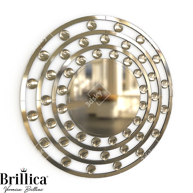 Italian Luxury Mirror - Brillica BL900 3D model image 1