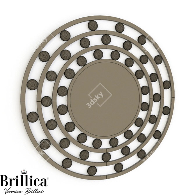 Italian Luxury Mirror - Brillica BL900 3D model image 2