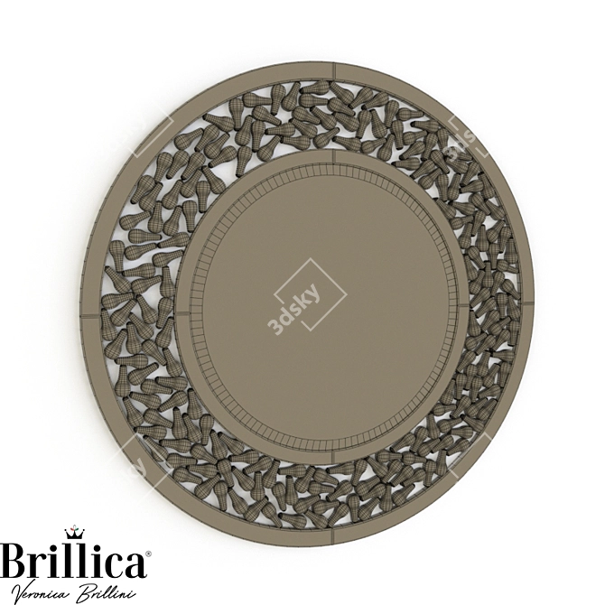 Italian Luxury Mirror: Brillica BL800/800-C29 3D model image 1