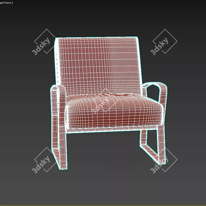 Zenith Bliss Armchair 3D model image 3