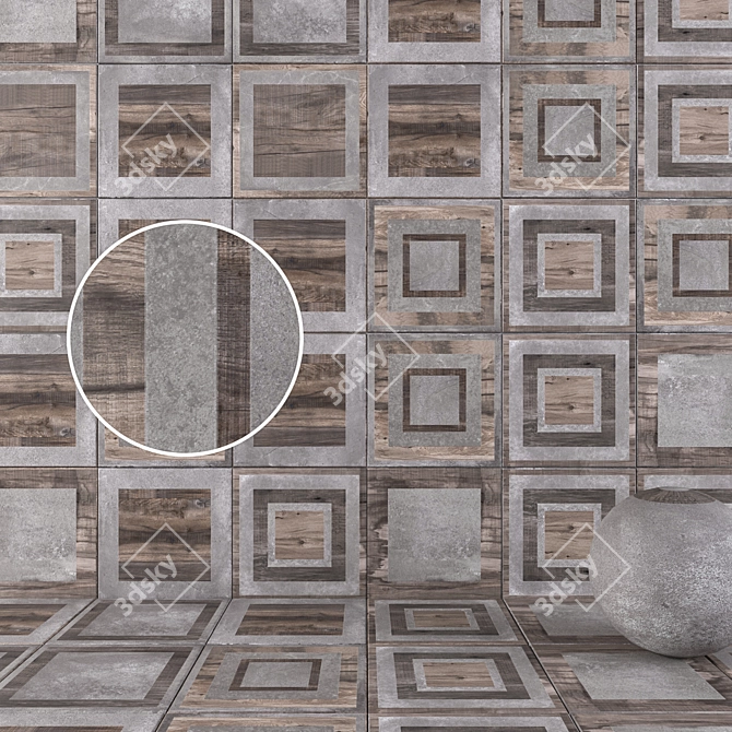 Game Smoke Wall & Floor Tiles - HD, Multi-texture 3D model image 1