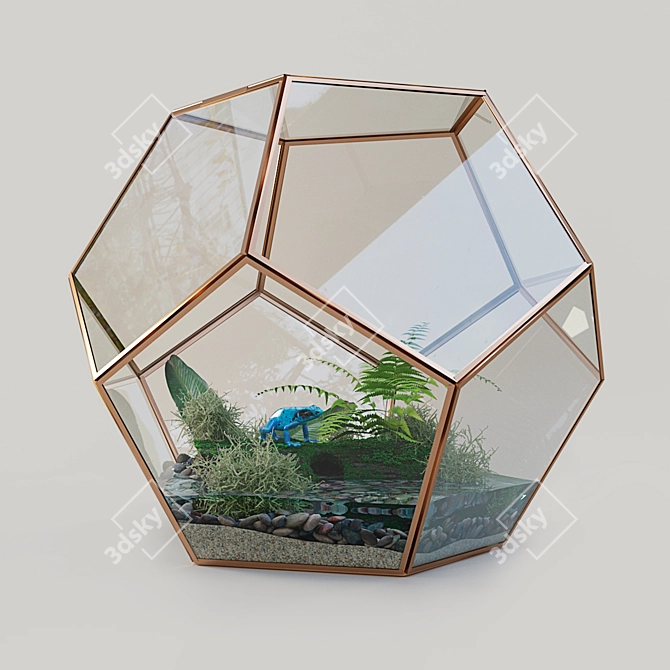 Miniature Ecosystem: Terrarium 3D model image 1