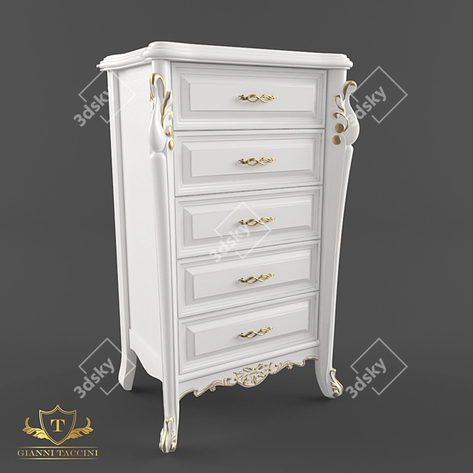 Gasparo Dresser: Compact and Spacious 3D model image 1