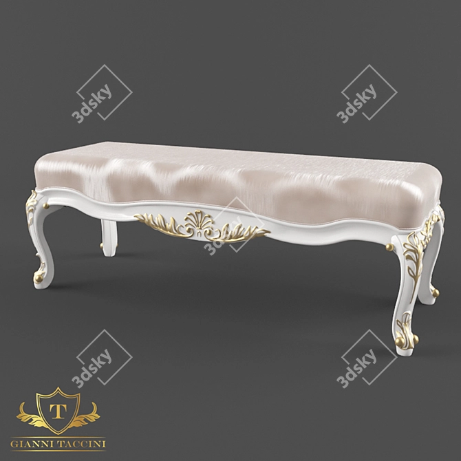 Elegant Gabriella Banquette 3D model image 1