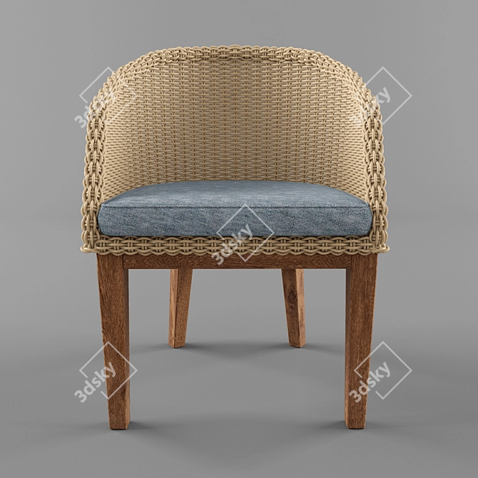 Elegant Ontario Chair 3D model image 3