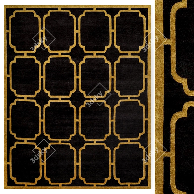 Ethereal Elegance: Ravel Carpet 3D model image 1