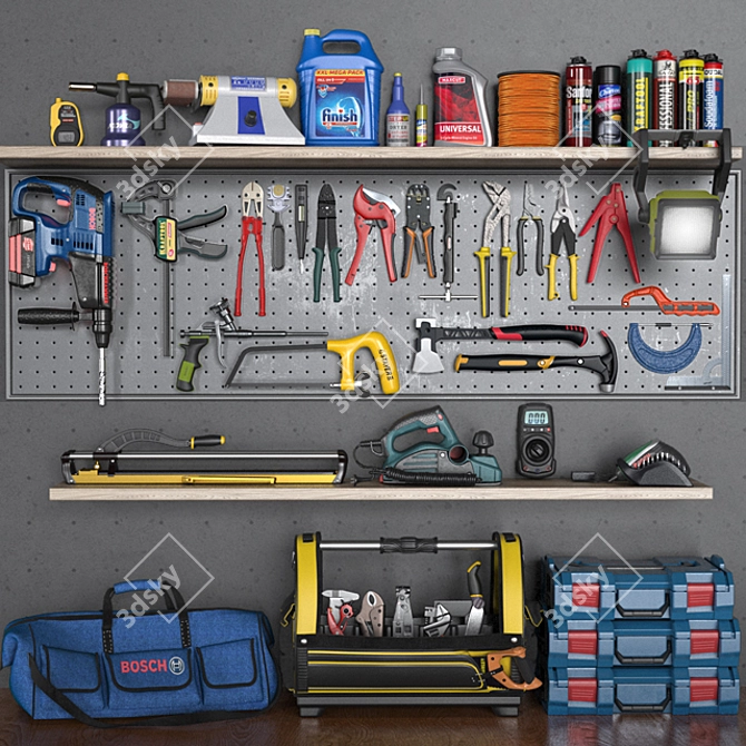 Ultimate Garage Tools Set 5 3D model image 1