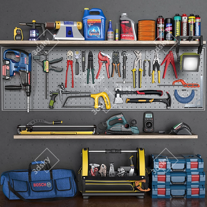 Ultimate Garage Tools Set 5 3D model image 4