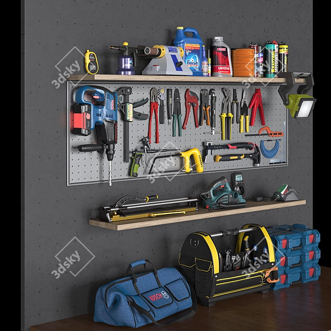 Ultimate Garage Tools Set 5 3D model image 6