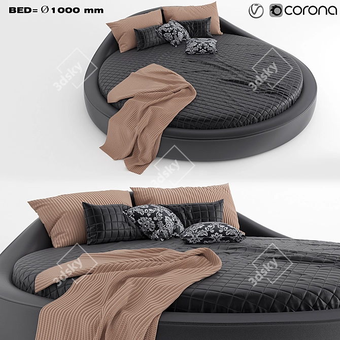 3Dmax 2014 Annular Bed 3D model image 1