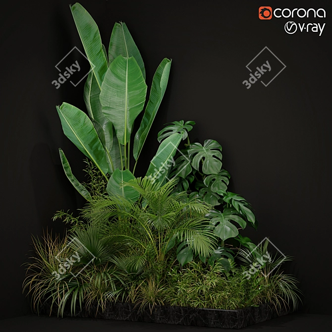 Bohemian Botanical Bliss 3D model image 1