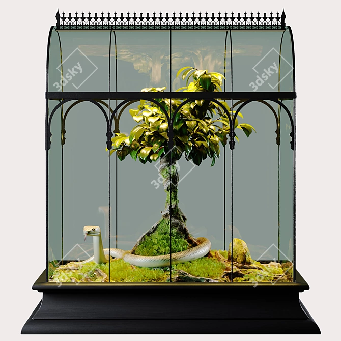 UV-Unwrapped Snake Terrarium 3D model image 1