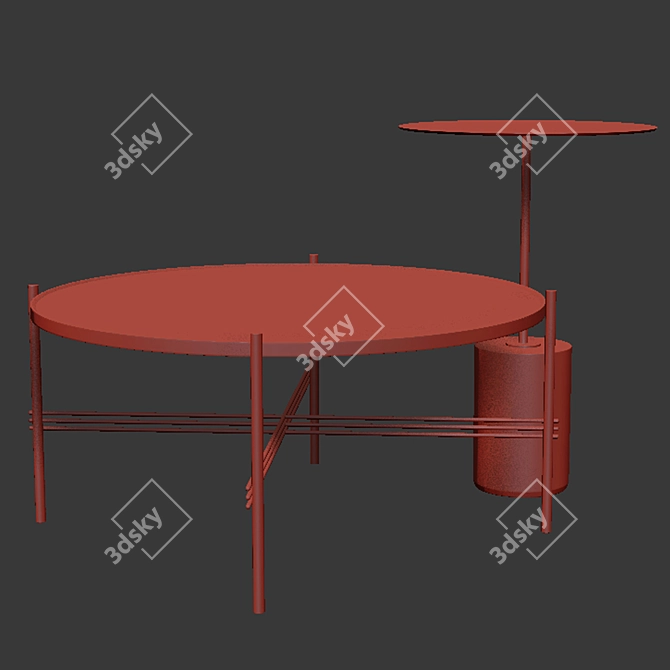 Elegant Tables Set for Stylish Living Spaces 3D model image 3