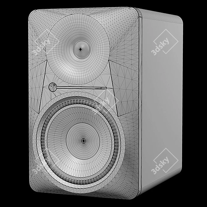 Mackie MR624: Professional 3D Studio Max Textured Monitor 3D model image 3