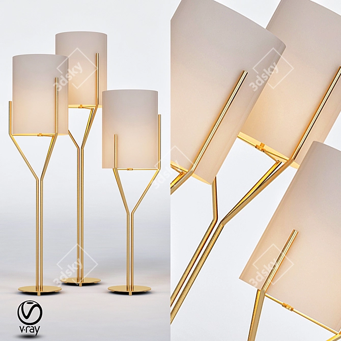 Arborescence CVL Floor Lamp 3D model image 1