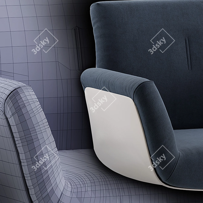 Sleek Alvo Variant 2 Chair 3D model image 3