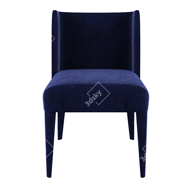 Meridiani KITA Modern Upholstered Chair 3D model image 3