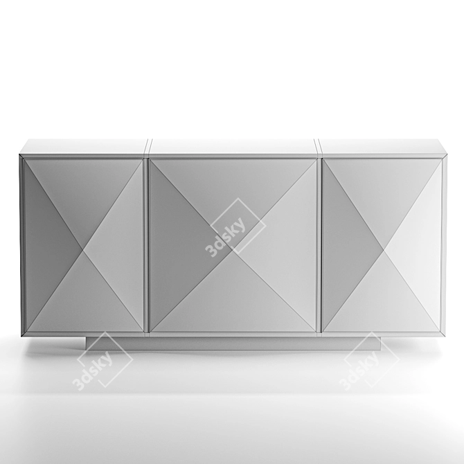 Sleek Pyramid Sideboard with Exquisite Craftsmanship 3D model image 2