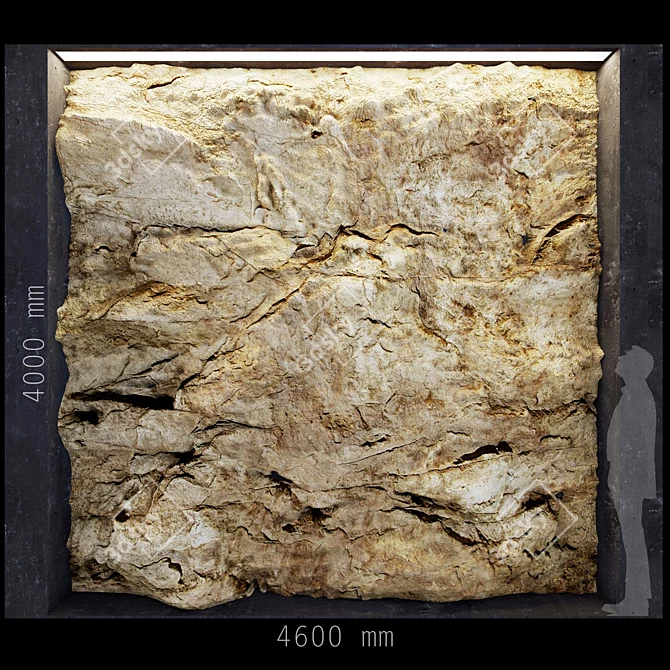 ROCK Decorative Wall Panel 3D model image 1