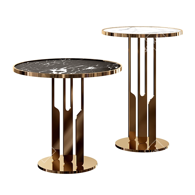 Twin Perfect Coffee Table Set 3D model image 1