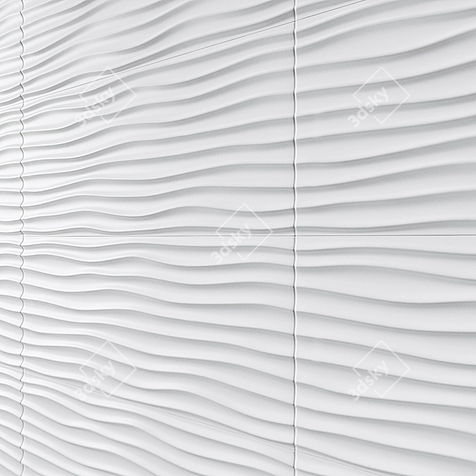 Contemporary Dimensional Wall Tiles 3D model image 1