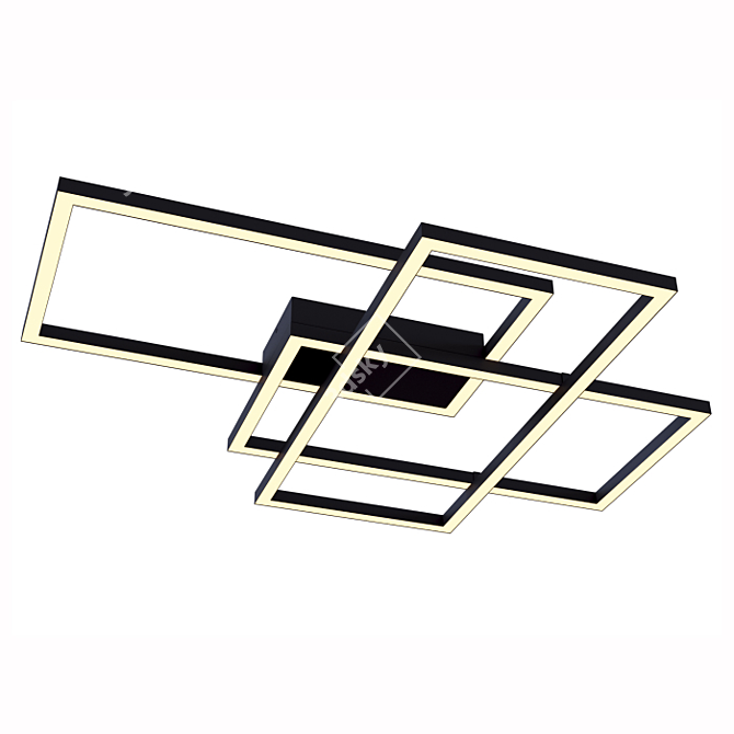 Sleek Line Ceiling Lamp 3D model image 1