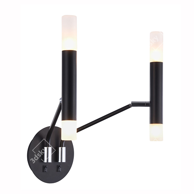 Vigo MOD620WL-04B Black Sconce, 4-Light 3D model image 1