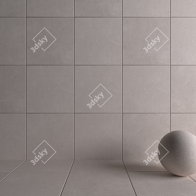 FLAVIKER STILL NOW SAND Wall Tiles 3D model image 3