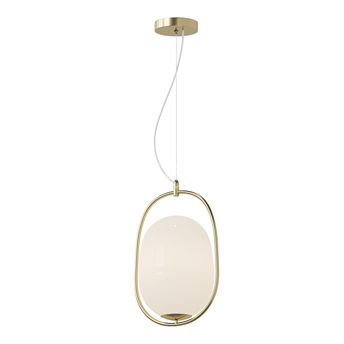 Scandinavian Style Glass Pendant 3D model image 2