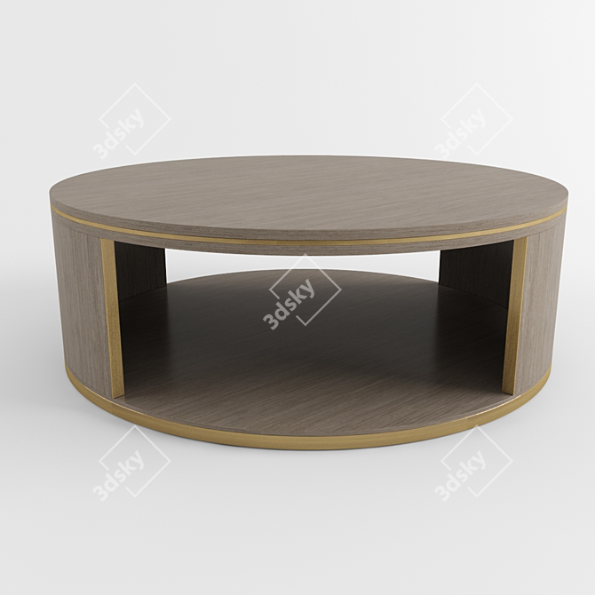 Contemporary LIVORNO Coffee Table: Stunning Design! 3D model image 1