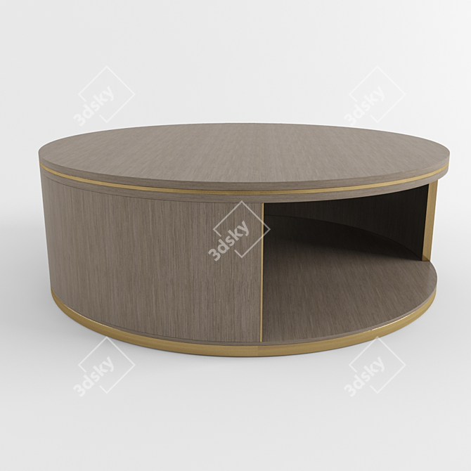 Contemporary LIVORNO Coffee Table: Stunning Design! 3D model image 3