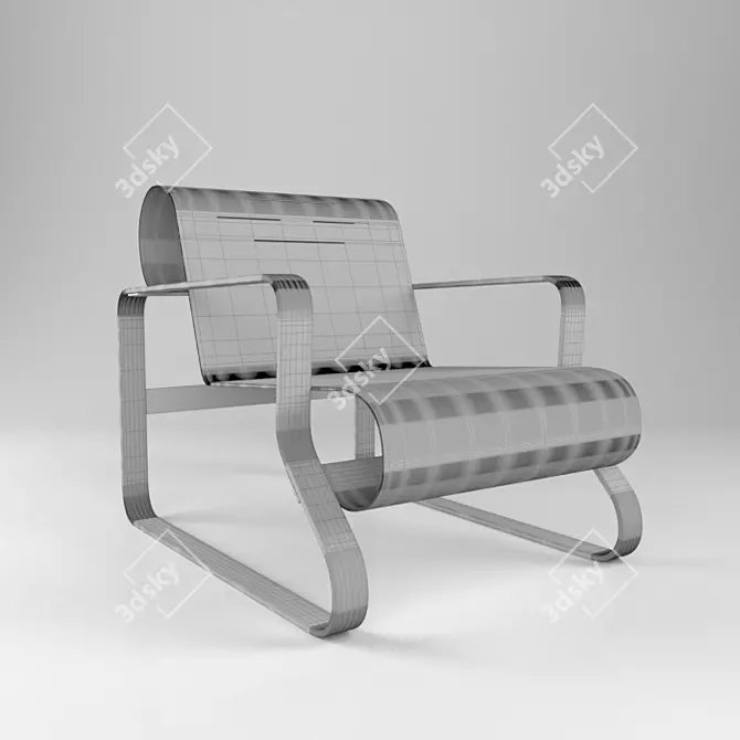Aalto Paimio Chair: Iconic & Functional 3D model image 3