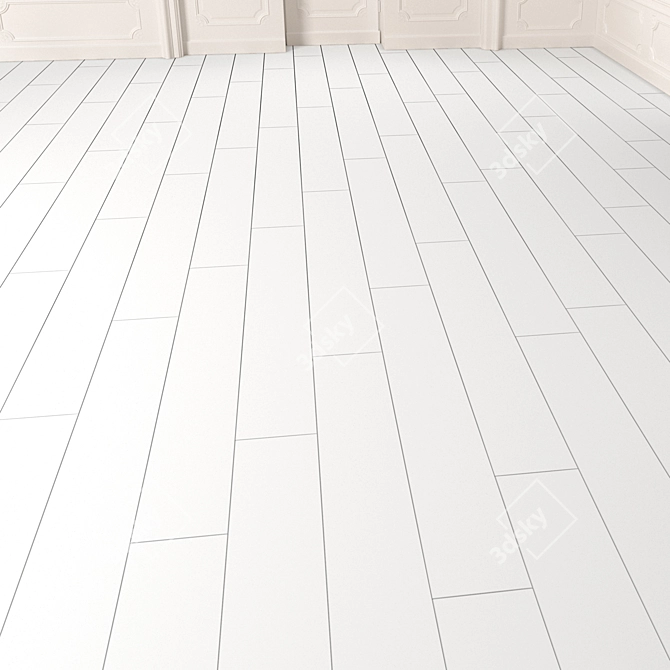 Plank Wood Flooring - Premium Quality 3D model image 2