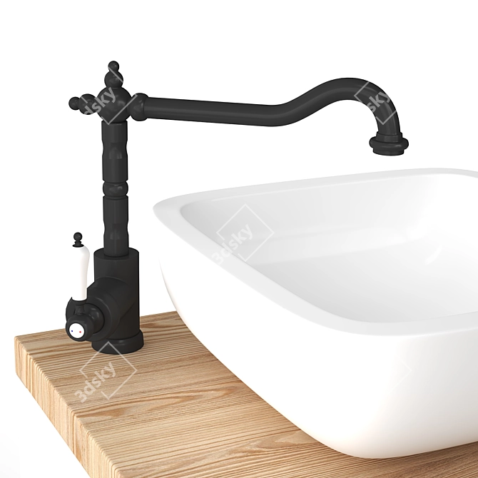 Hemnes Bathroom Vanity Set 3D model image 3