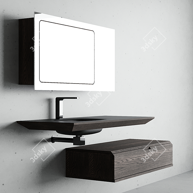 Modern Mertens Vanity Set 3D model image 3