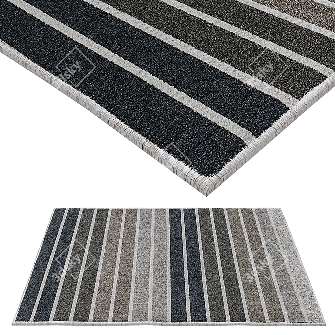 Ikea Lumsas Rug - 180x120 cm 3D model image 1