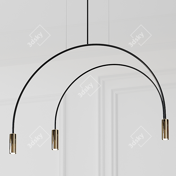 Revolta Pendant Lights: Elegant Illumination 3D model image 2