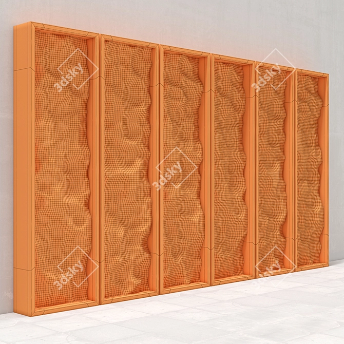 Poly Stone Rock Frame: Slab Design 3D model image 3