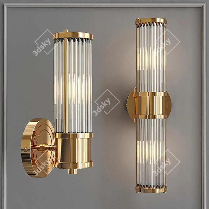 Ralph Lauren Allen Single Sconce: Timeless Elegance 3D model image 1