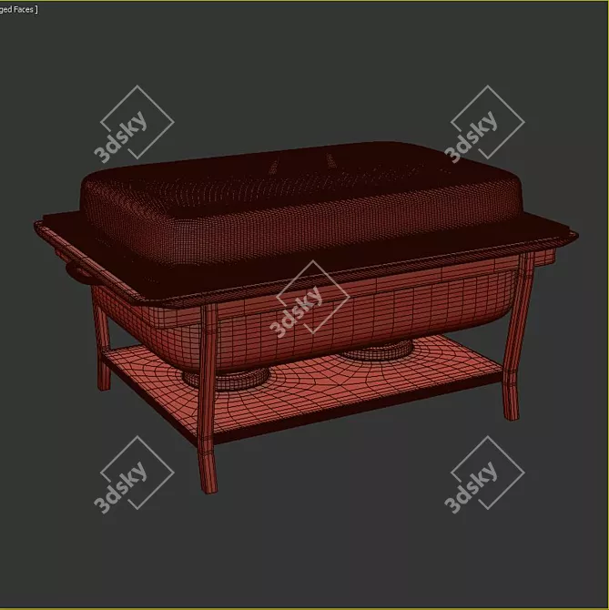 Elegant Chafing Dishes - Perfect for All Occasions 3D model image 3