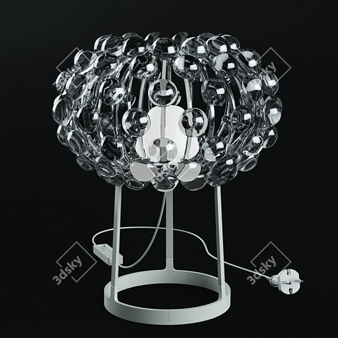 Sophisticated 3D Transparent Table Lamp 3D model image 1