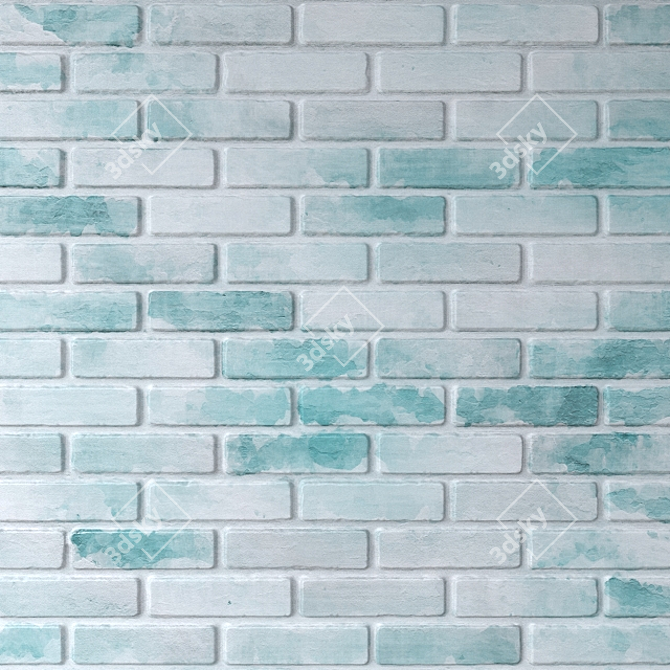 Brick Impressions: Textured Wall Solution 3D model image 3