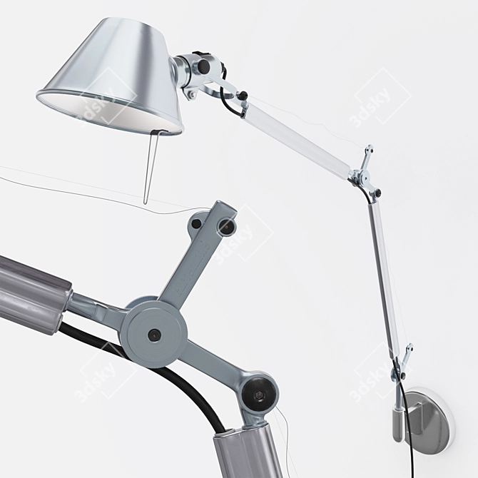 Modern Wall Light Fixture: TOLOMEO 3D model image 2