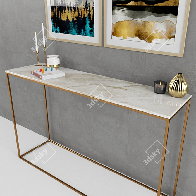 Elegant Decor Set 3D model image 3