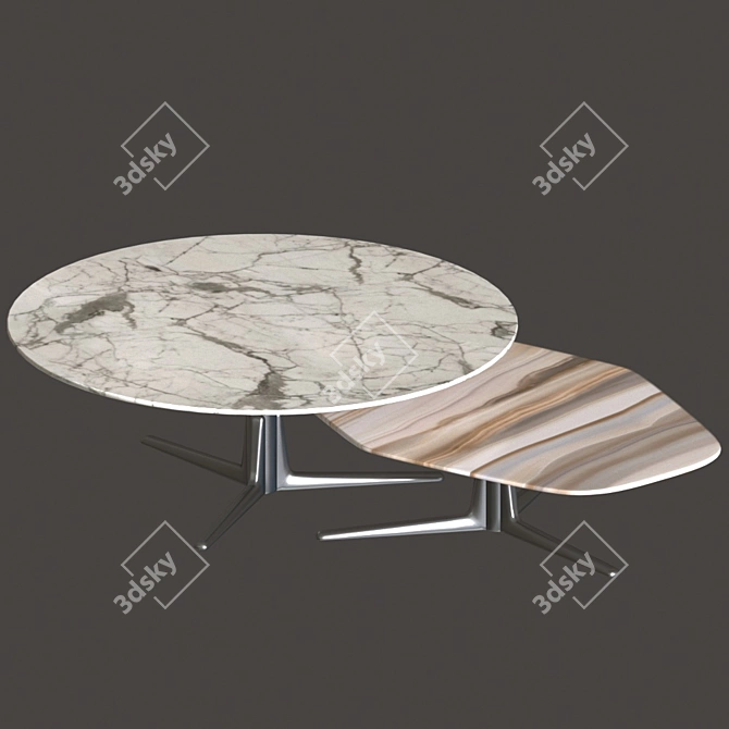 Flexform Sveva Tables: Stylish and Functional 3D model image 2