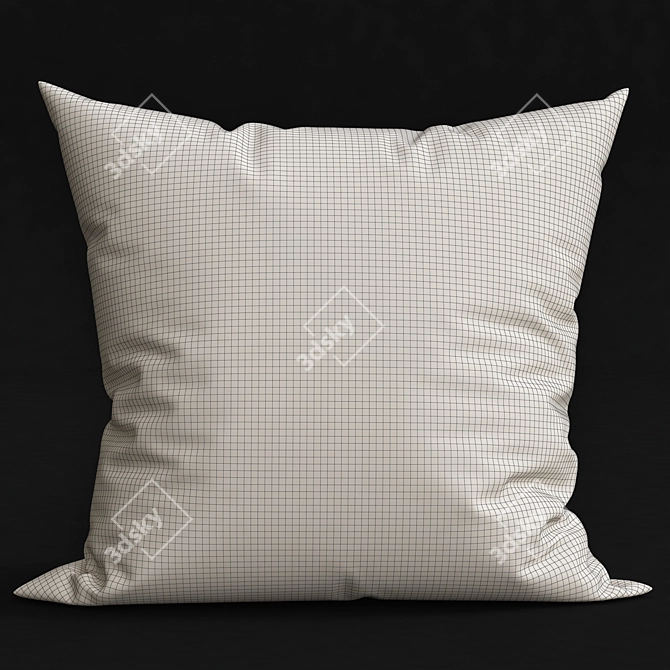 Luxury Velvet Cushions 3D model image 2