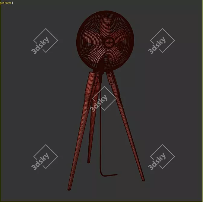 Arden 21" Pedestal Fan - Cool and Breezy 3D model image 3